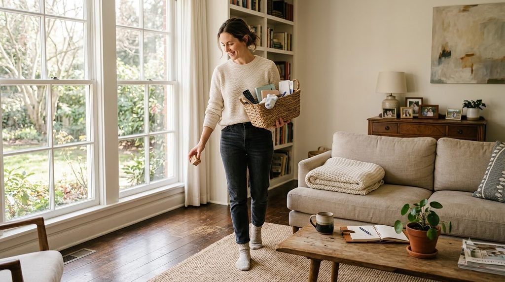 Simple supplies for a 30 minute Sunday home reset
