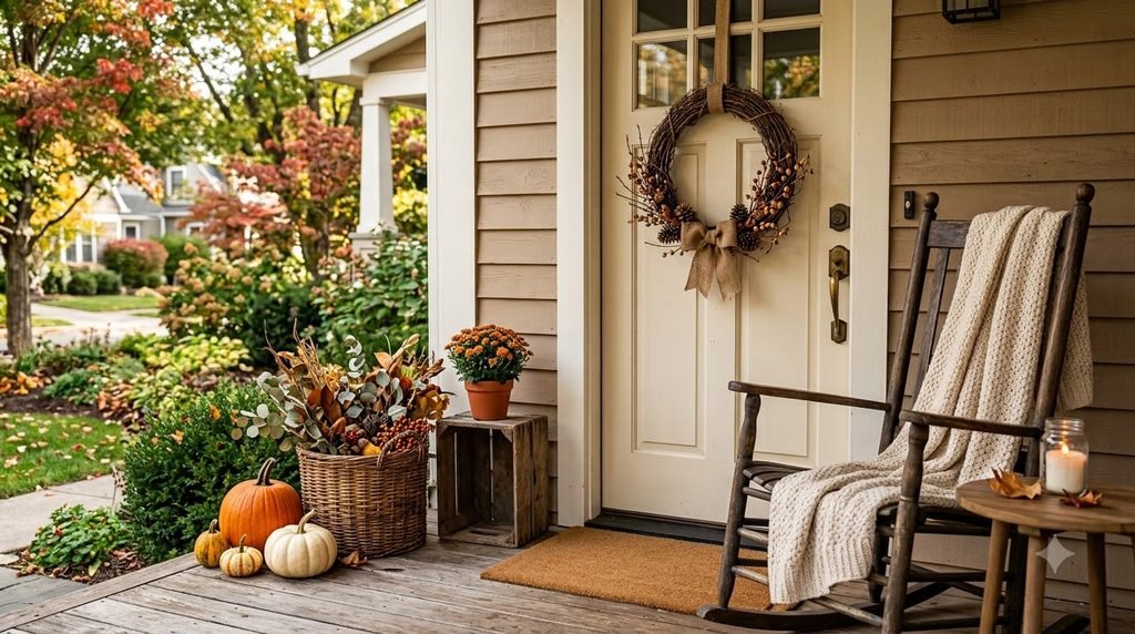DIY fall porch decor ideas on a budget